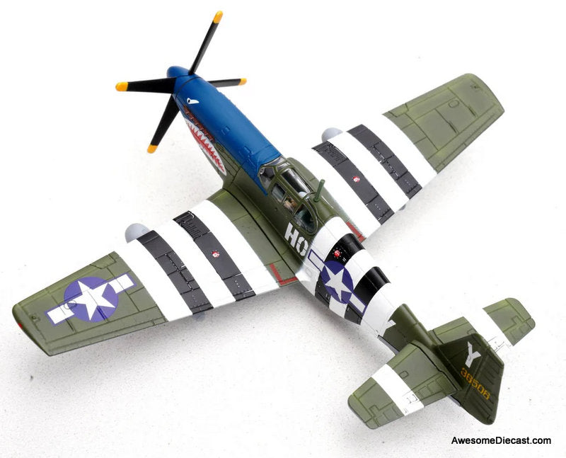 P-51B Mustang - John Bennett, 487th Fighter Squadron, 352nd Fighter Group "Blue-Nosed Bastards of Bodney," USAAF, RAF Bodney, England, 1944 1:72 Diecast Model Plane by Legion Models