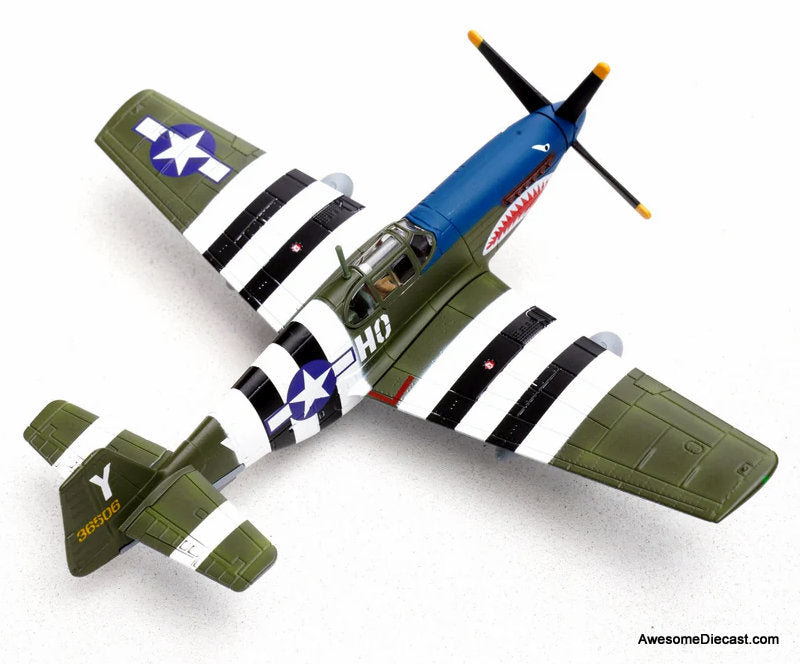 P-51B Mustang - John Bennett, 487th Fighter Squadron, 352nd Fighter Group "Blue-Nosed Bastards of Bodney," USAAF, RAF Bodney, England, 1944 1:72 Diecast Model Plane by Legion Models