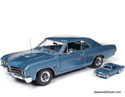 1967 Buick GS Hardtop 2-Car Set, Metallic Blue 1:18 Diecast Model Car by Auto World