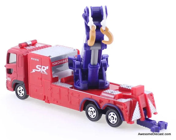 Yokohama Fire Bureau Super Ranger Mobility Towing Work Vehicle 1:90 Diecast Model Truck by Tomica