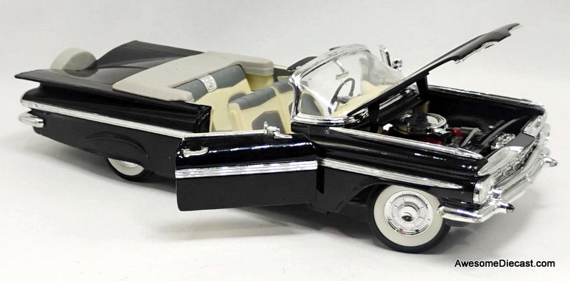 1959 Chevrolet Impala Convertible, Black 1:18 Diecast Model Car by
