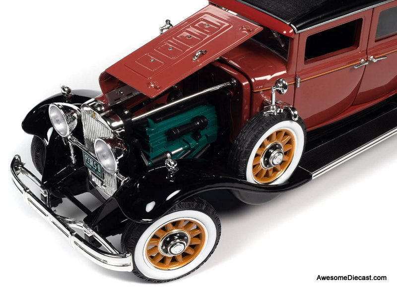 1931 Peerless Master 8 Sedan, Cinnamon Red 1:18 Diecast Model Car by Auto World