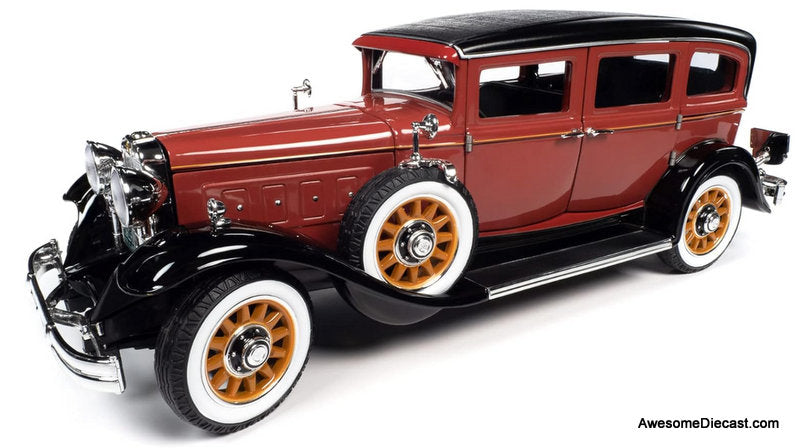 1931 Peerless Master 8 Sedan, Cinnamon Red 1:18 Diecast Model Car by Auto World