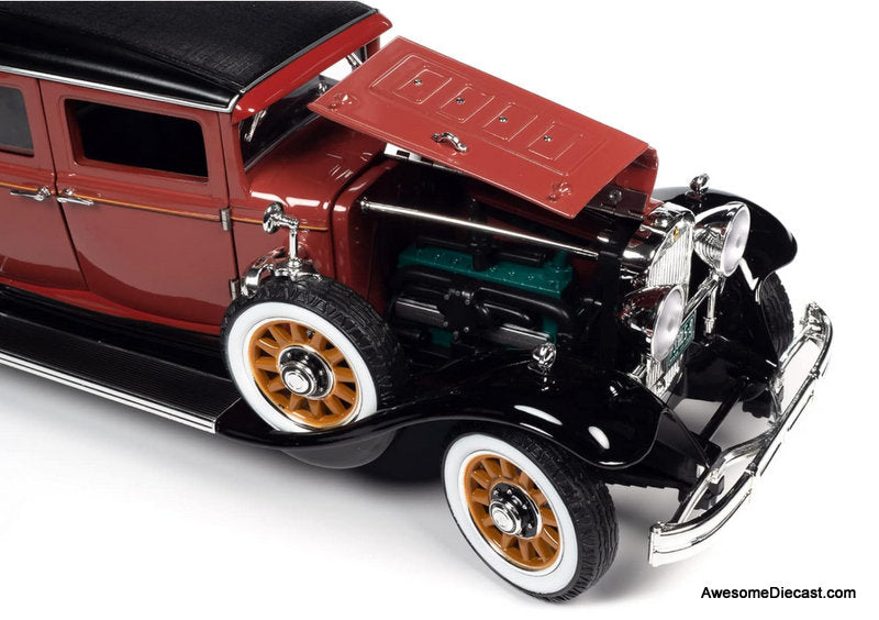 1931 Peerless Master 8 Sedan, Cinnamon Red 1:18 Diecast Model Car by Auto World