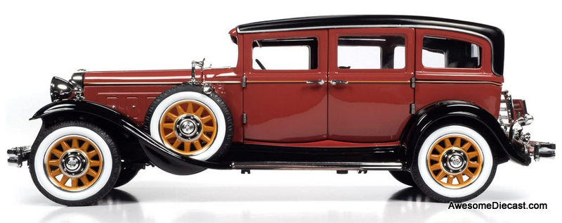 1931 Peerless Master 8 Sedan, Cinnamon Red 1:18 Diecast Model Car by Auto World