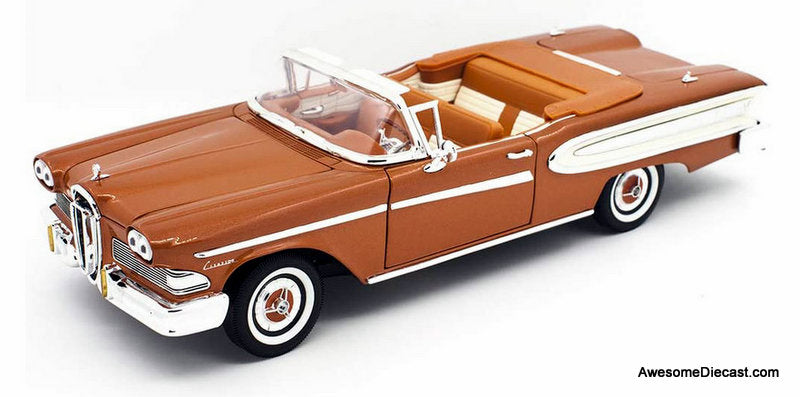 1958 Edsel Citatation Convertible, Metallic Brown 1:18 Diecast Model Car by Road Signature