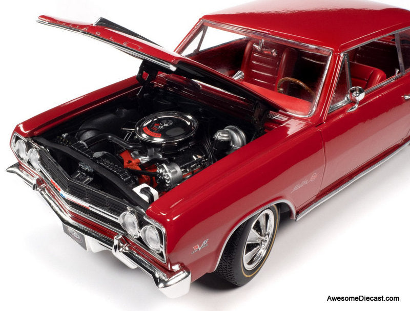 1965 Chevrolet Chevelle SS Z16 (MCACN), Regal Red 1:18 Diecast Model Car by Auto World