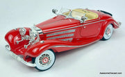 1936 Mercedes Benz 500 K Special Roadster, Red 1:18 Diecast Model Car by Maisto