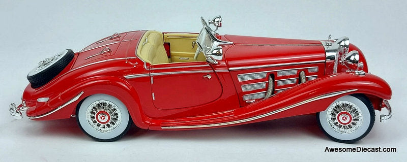 1936 Mercedes Benz 500 K Special Roadster, Red 1:18 Diecast Model Car by Maisto