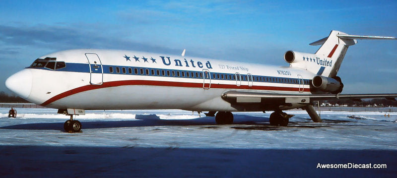 Boeing 727-200: United Airlines (Reg #N7620U) 