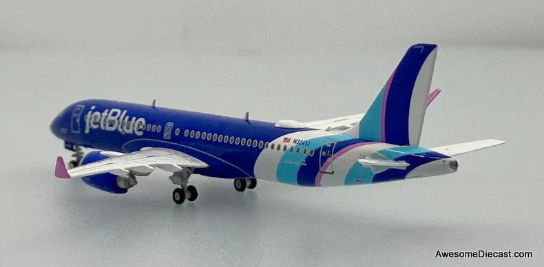 Airbus A220-300: Jet Blue (Reg #N3241J) Taming Of The Blue 1:200 Diecast Model Plane by Gemini 200
