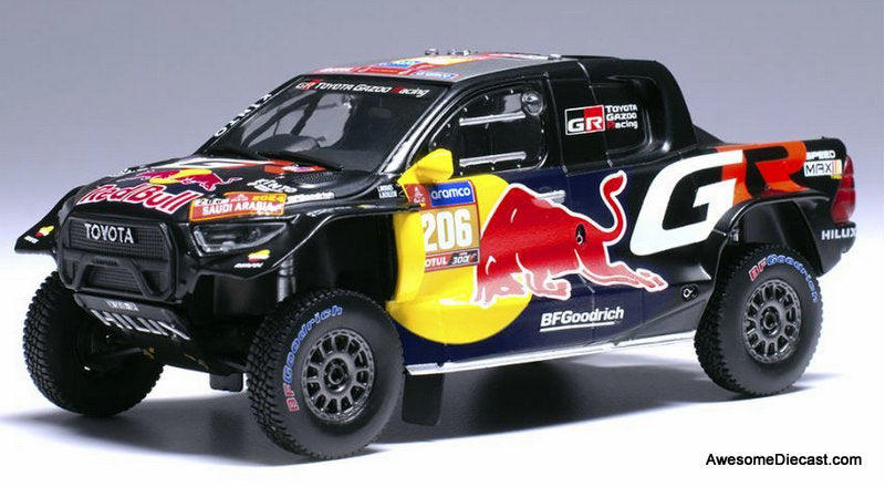 Toyota GR DKR Hilux #206 Team Toyota 1:18 Diecast Model Truck by IXO