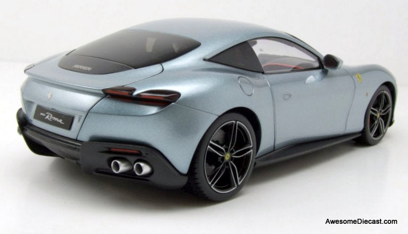 2019 Ferrari Roma, Metallic Gray 1:18 Diecast Model Car by Polistil