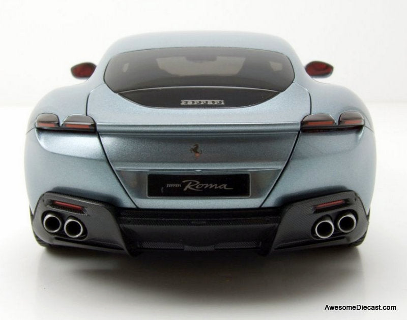 2019 Ferrari Roma, Metallic Gray 1:18 Diecast Model Car by Polistil