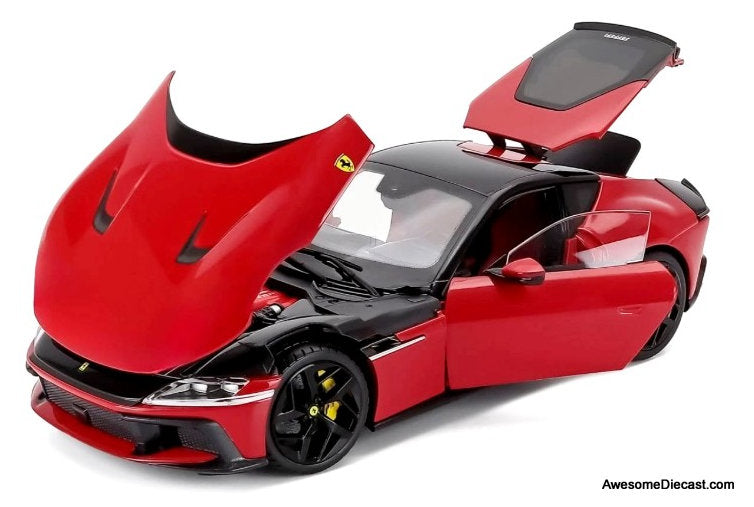 2024 Ferrari 12Cilindri, Rosso Red 1:18 Diecast Model Car by
