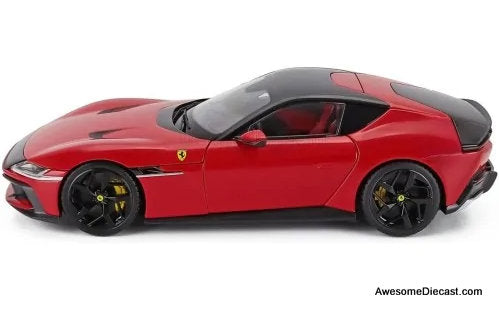 2024 Ferrari 12Cilindri, Rosso Red 1:18 Diecast Model Car by Polistil