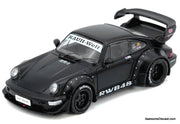 Porsche 964 RWB, Matte Black 1:64 diecast Model Car by Inno64