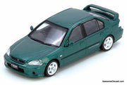 Honda Civic Ferio Si, Metallic Green 1:64 Diecast Model Car by Inno64