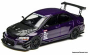 Mitsubishi EVO 9 Lancer Evolution IX Simulation, Metallic Purple 1:64 Diecast Model Car by Time Micro