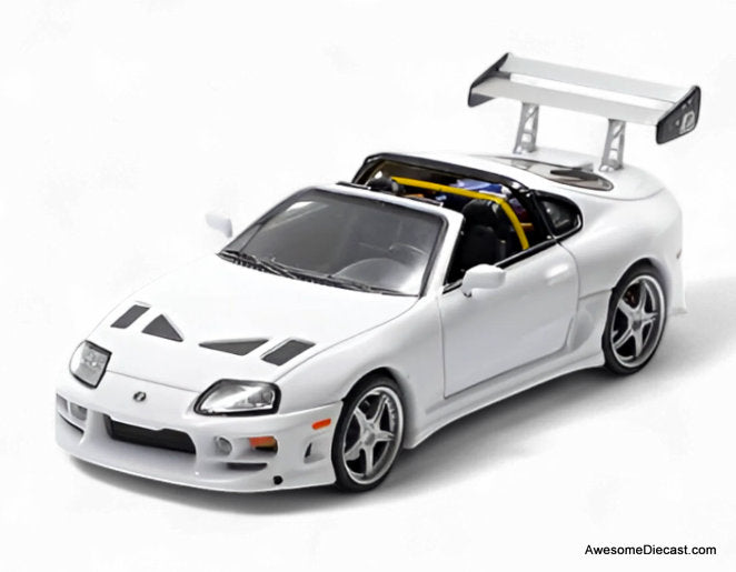 Toyota Supra Targa, White 1:64 Diecast Model Car by Fast & Speed