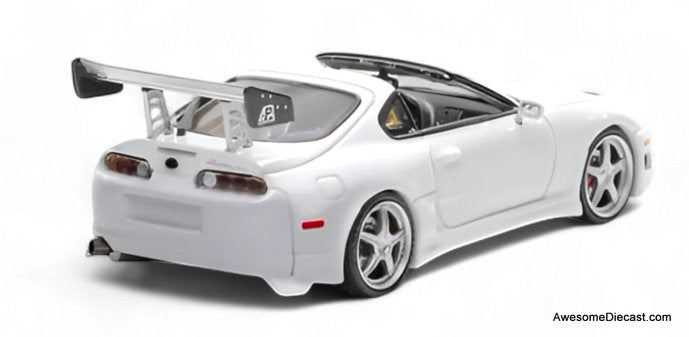 Toyota Supra Targa, White 1:64 Diecast Model Car by Fast & Speed