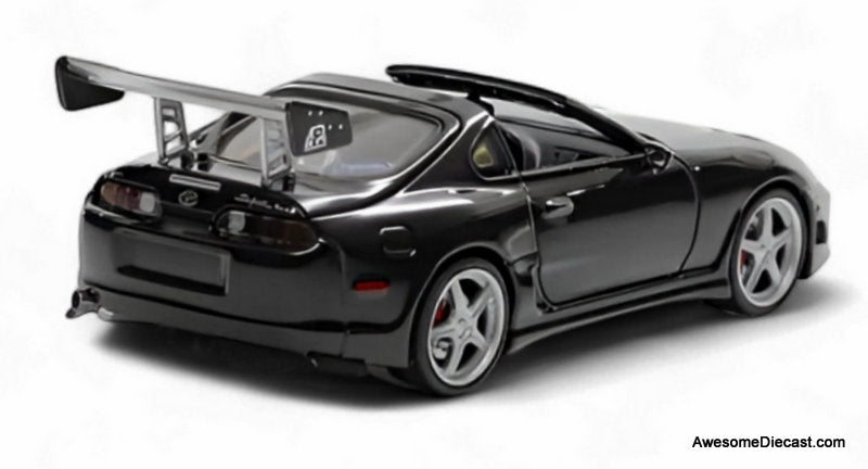 Toyota Supra Targa, Black 1:64 Diecast Model Car by Fast & Speed