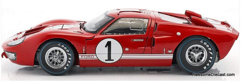 1966 Ford GT40 Mk II, Red #1 1:18 Diecast Model Car by Shelby Collectibles