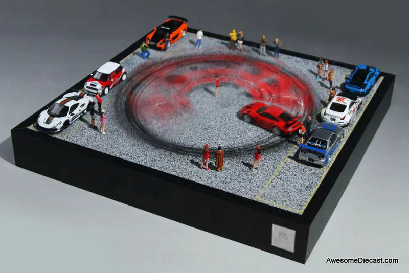 Car Drift Turntable Scene 1:64 Diorama by MoreArt