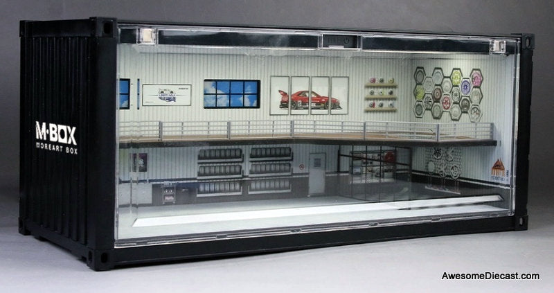 Container Showroom & Workshop w/Lighting 1:64 Diorama by MoreArt