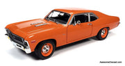 1970 Chevrolet Nova SS, Orange 1:18 Diecast Model Car by Auto World