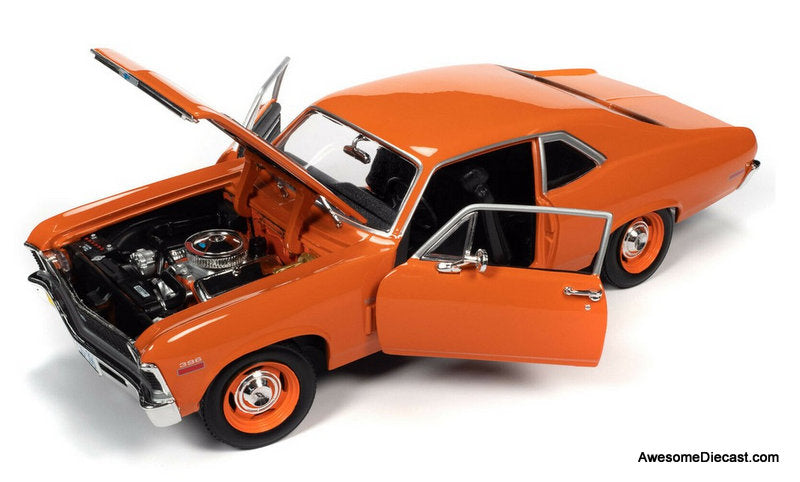1970 Chevrolet Nova SS, Orange 1:18 Diecast Model Car by Auto