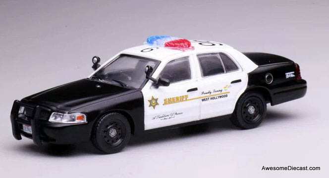 Ford Crown Victoria Los Angeles County Sheriff Department (West Hollywood Branch) 1:64 Diecast Model Car by 596 Model