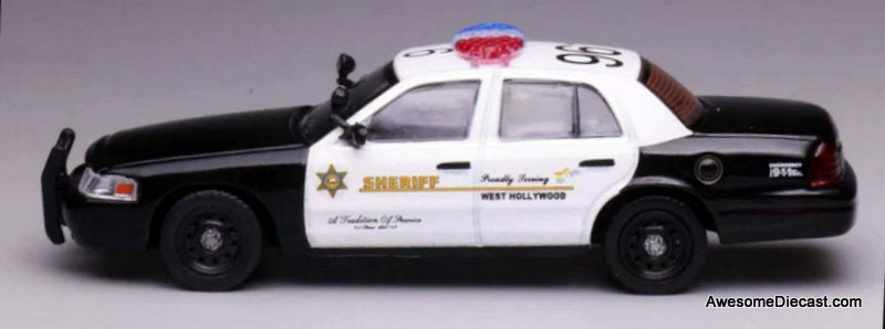 Ford Crown Victoria Los Angeles County Sheriff Department (West Hollywood Branch) 1:64 Diecast Model Car by 596 Model