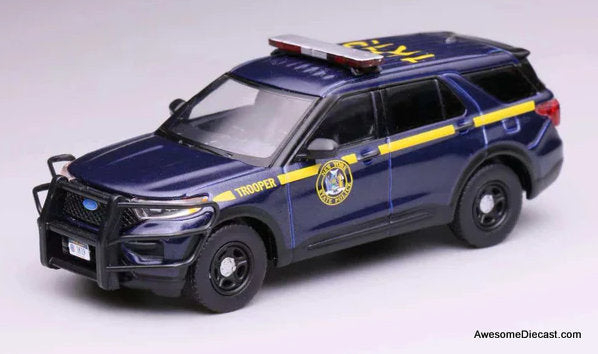 2020 Ford Police Interceptor: New York State Trooper 1:64 Diecast Model Car by 596 Model