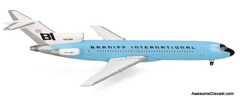 Boeing 727-200: Braniff International (Reg #N403BN) 1:500 Diecast Model Plane by Herpa