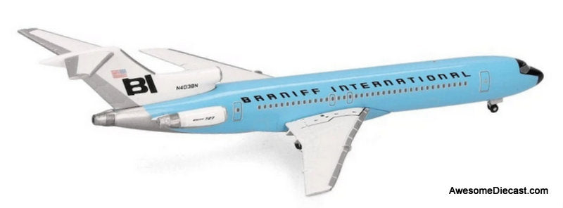 Boeing 727-200: Braniff International (Reg #N403BN) 1:500 Diecast Model Plane by Herpa