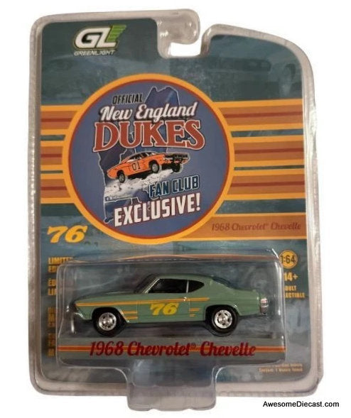 1968 Chevy Chevelle #76 (New England Dukes) 1:64 Diecast Model Car by Greenlight