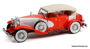 1935 Duesenberg II SJ, Red/White 1:18 Diecast Model Car by Greenlight