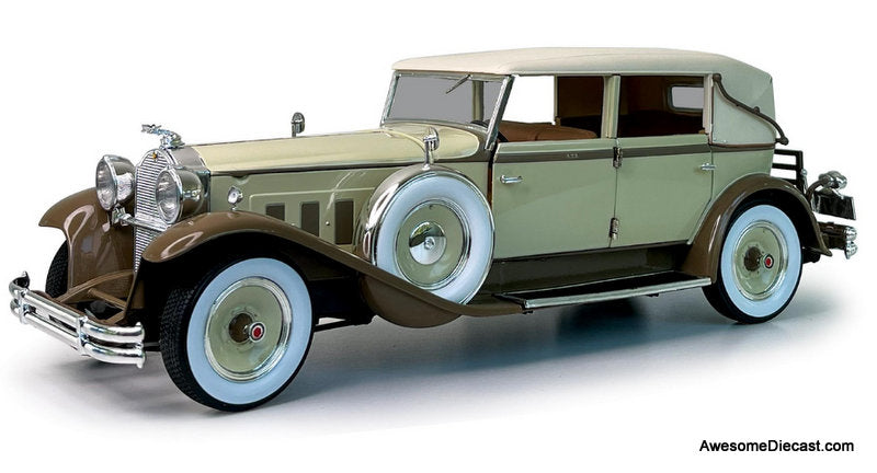 1930 Packard Eight Brewster, Tan/Coffee Brown 1:18 Diecast Model
