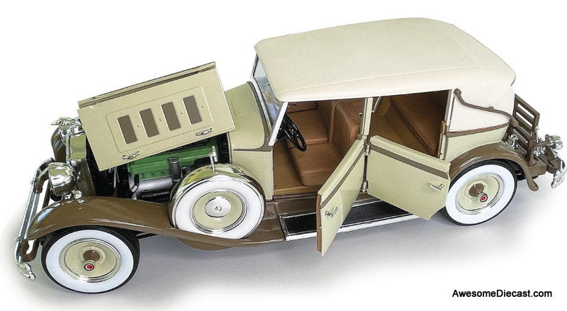 1930 Packard Eight Brewster, Tan/Coffee Brown 1:18 Diecast Model Car by Signature Models