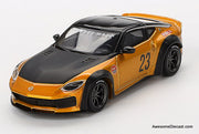 Nissan Fairlady Z LB Nation Works #23, LB Gold 1:64 Diecast Model Car by Mini GT