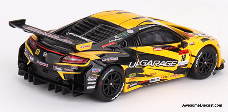 Honda NSX GT3 EVO22 #18 "Upgarage NSX GT3" TTeam Upgarage 2023 Super GT Series 1:64 Diecast Model Car by Mini GT