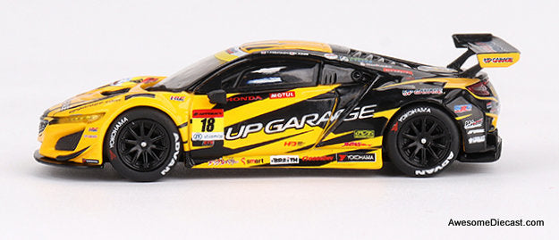 Honda NSX GT3 EVO22 #18 "Upgarage NSX GT3" TTeam Upgarage 2023 Super GT Series 1:64 Diecast Model Car by Mini GT
