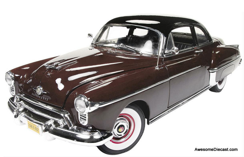 1950 Oldsmobile 88, Maroon/Black 1:18 Diecast Model Car by Auto World