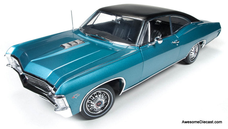 1967 Chevrolet Impala SS 427, Metallic Blue 1:18 Diecast Model Car by Auto World