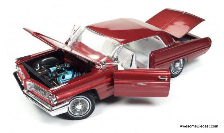 1962 Pontiac Grand Prix, Metallic Red 1:18 Diecast Model Car by Auto World