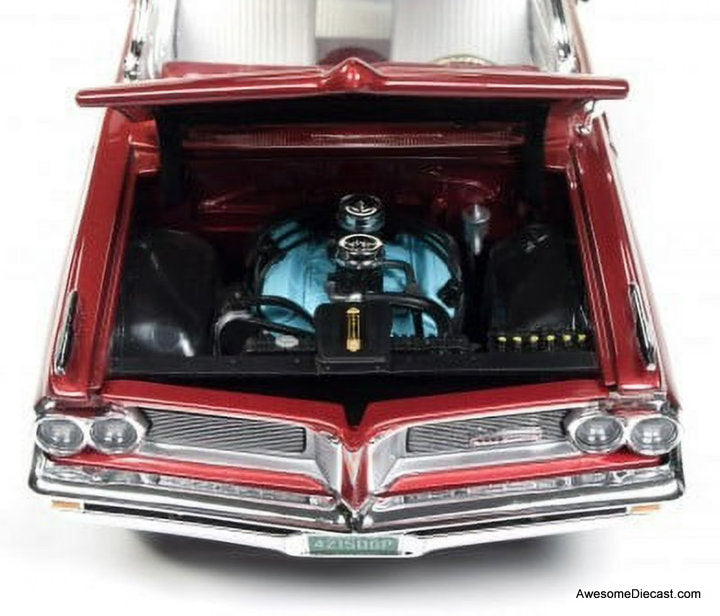 1962 Pontiac Grand Prix, Metallic Red 1:18 Diecast Model Car by