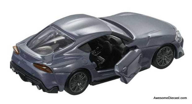 Toyota GR Supra, Metallic Gray 1:60 Diecast Model Car by Tomica