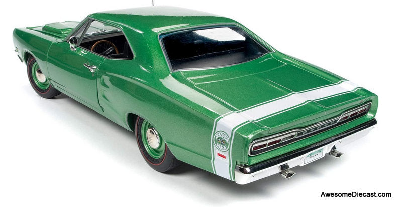 1969 Dodge Super Bee, Metallic Green 1:18 Diecast Model Car by Auto World