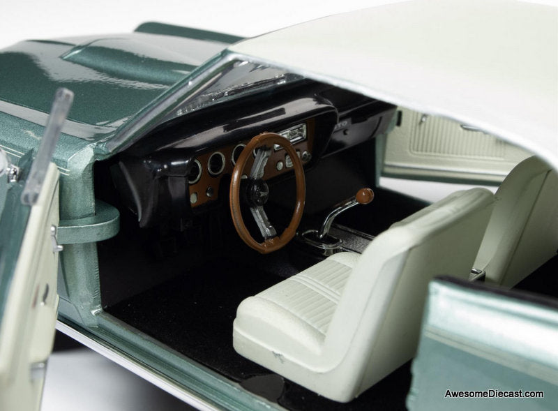 1966 Pontiac GTO, Palmetto Green 1:18 Diecast Model Car by Auto World